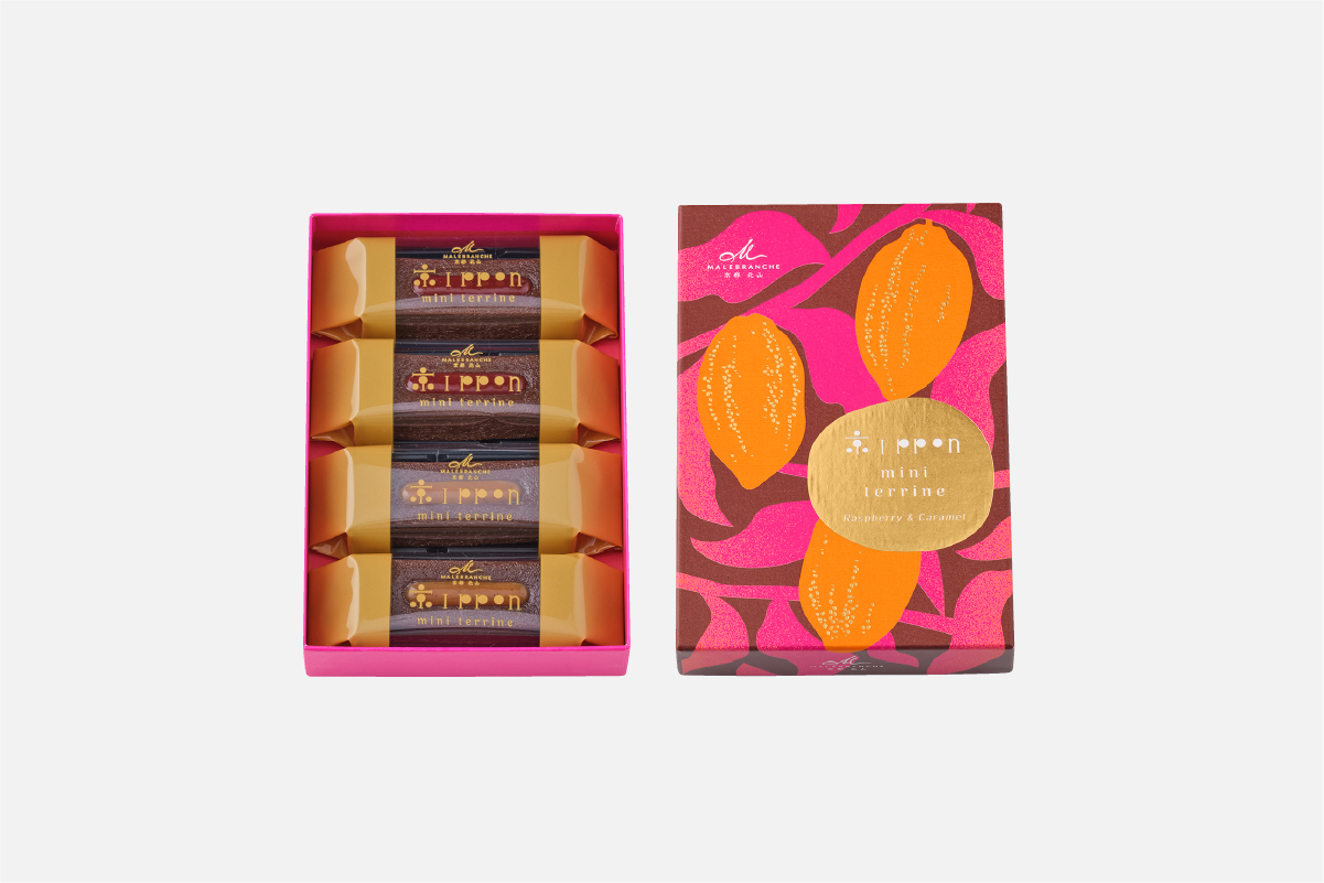 ミニテリーヌ 京ippon 4個入 ラズベリー＆キャラメル